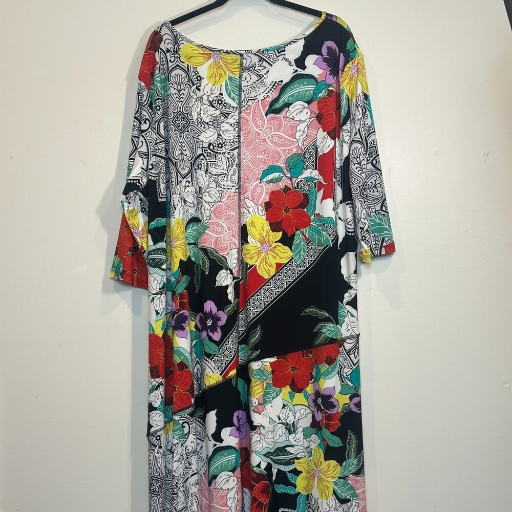 Attitudes By Renee Floral Paisley Print Dress Size 4X